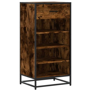 Suport pantofi Stejar afumat 48x38x97,5 cm Lemn prelucrat - Img 2