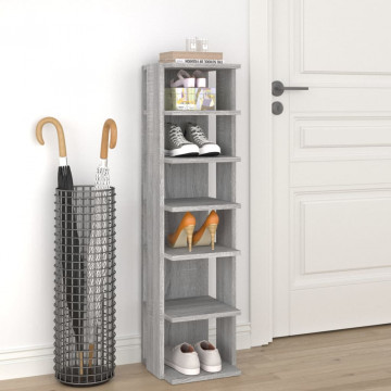 Suport pantofi, stejar sonoma, 25x27x102 cm, lemn prelucrat - Img 1