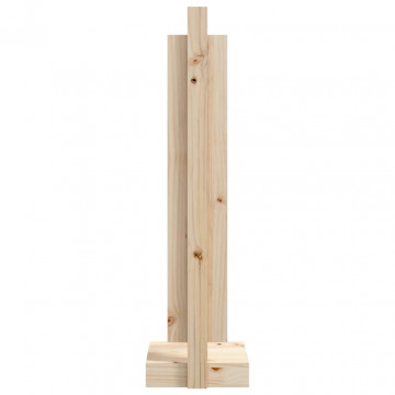 Suport pentru bușteni, 33,5x30x110 cm, lemn masiv pin - Img 5