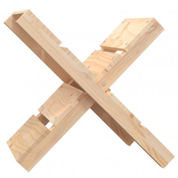 Suport pentru bușteni 47x39,5x48 cm lemn masiv de pin - Img 2