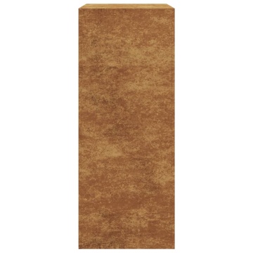 Suport pentru lemne de foc, 60x40x100 cm, oțel corten - Img 5