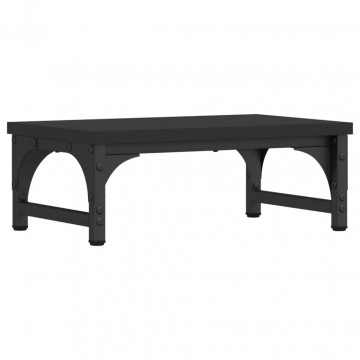 Suport pentru monitor, negru, 37x23x14 cm, lemn compozit - Img 5
