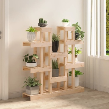 Suport pentru plante, 104,5x25x109,5 cm, lemn masiv de pin - Img 3