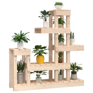 Suport pentru plante, 92x25x97 cm, lemn masiv de pin - Img 4