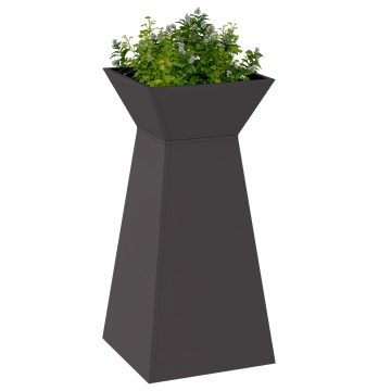 Suport pentru plante Negru Plastic 35 x 35 x 73 cm Ghivece - Img 3