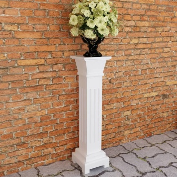 Suport pentru plante tip stâlp, pătrat, clasic, MDF - Img 4