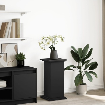 Suport prezentare cu depozitare negru 31x30x60cm lemn prelucrat - Img 1