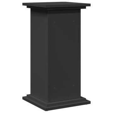 Suport prezentare cu depozitare negru 31x30x60cm lemn prelucrat - Img 7