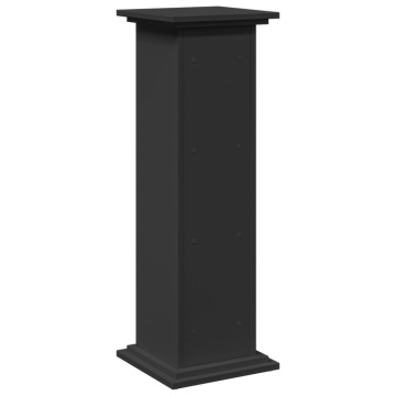Suport prezentare cu depozitare negru 31x30x90cm lemn prelucrat - Img 7
