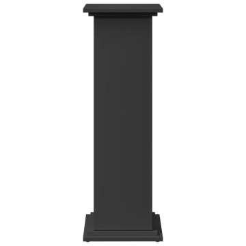 Suport prezentare cu depozitare negru 31x30x90cm lemn prelucrat - Img 8