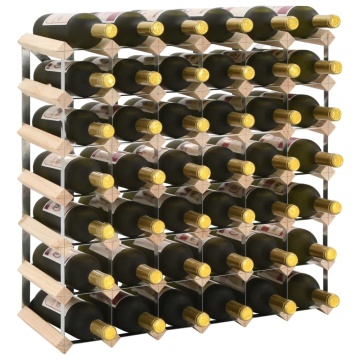 Suport sticle de vin pentru 42 sticle, lemn masiv de pin - Img 1