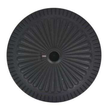 Suport umbrelă de soare, rășină, rotund, negru, 14 kg - Img 4
