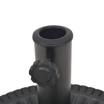 Suport umbrelă de soare, rășină, rotund, negru, 14 kg - Img 5
