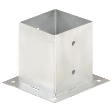 Suporți stâlp, 4 buc., metal galvanizat, 121 mm - Img 2