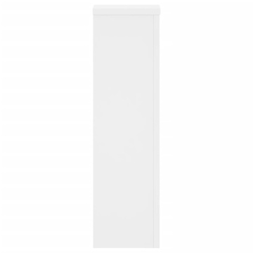 Suporturi de plante, 2 buc., alb, 17x17x60 cm, lemn prelucrat - Img 5