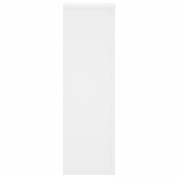 Suporturi de plante, 2 buc., alb, 25x25x80 cm, lemn prelucrat - Img 5