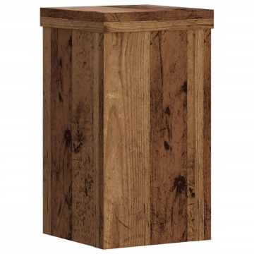 Suporturi de plante 2 buc lemn vechi 10x10x18 cm lemn prelucrat - Img 4