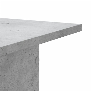 Suporturi difuzoare 2 buc. gri beton 30x30x40 cm lemn prelucrat - Img 6