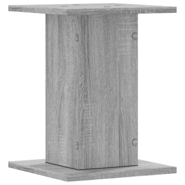 Suporturi difuzoare 2 buc gri sonoma 30x30x40 cm lemn prelucrat - Img 5