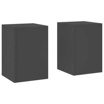 Suporturi pentru plante exterioare Pilar 2 buc Negru 24x24x35 cm Oțel - Img 2