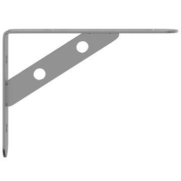 Suporturi rafturi, 4 buc., 15x2,5x11,5 cm argintiu oțel inox. - Img 5