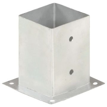 Suporturi stâlp, 4 buc., 101 mm, metal galvanizat - Img 2