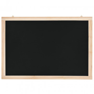 Tablă neagră pentru perete, lemn de cedru, 40 x 60 cm - Img 3