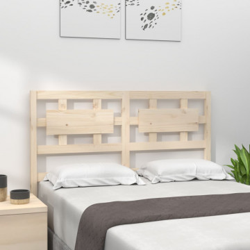 Tăblie de pat, 125,5x4x100 cm, lemn masiv de pin - Img 1