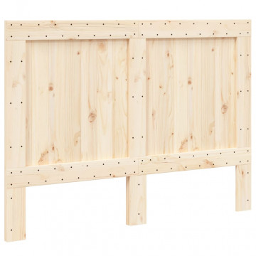 Tăblie de pat, 140x104 cm, lemn masiv de pin - Img 2