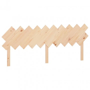 Tăblie de pat, 196x3x80,5 cm, lemn masiv de pin - Img 2