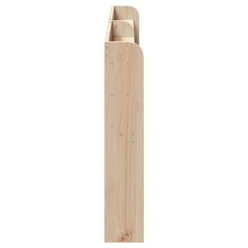 Tăblie de pat cu rafturi, 200 cm, lemn masiv de pin - Img 4
