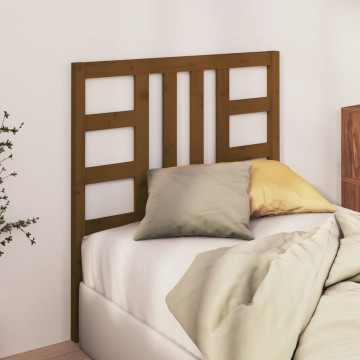 Tăblie de pat, maro miere, 96x4x100 cm, lemn masiv de pin - Img 3