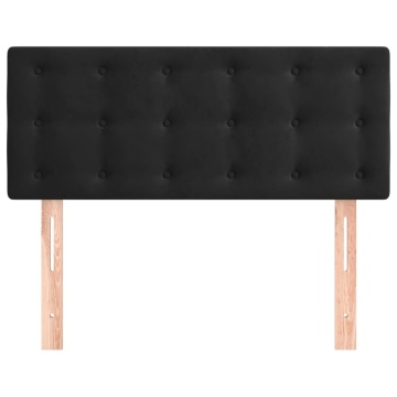 Tăblie de pat, negru, 100x5x78/88 cm, catifea - Img 3
