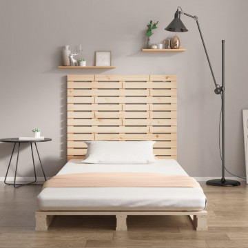 Tăblie de pat pentru perete, 96x3x91,5 cm, lemn masiv de pin - Img 3