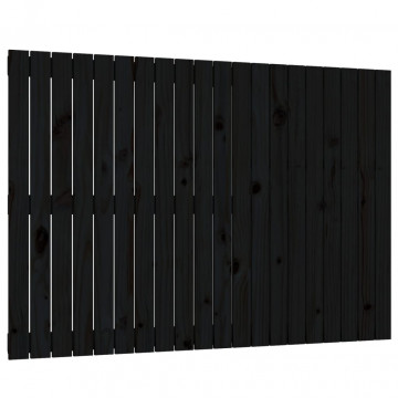 Tăblie de pat pentru perete, negru, 127,5x3x90 cm - Img 2