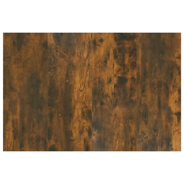 Tăblie de pat, stejar afumat, 120x1,5x80 cm, lemn compozit - Img 7
