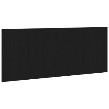 Tăblie pat Negru Stejar 200x1,5x80 cm Lemn compozit - Img 2