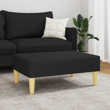 Taburet, negru, 77x55x31 cm, material textil - Img 3
