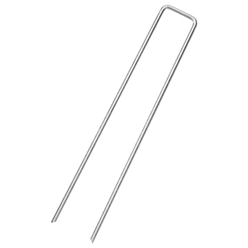 Țăruși de pământ în formă de U 25 buc. 20x3,5cm oțel galvanizat - Img 2