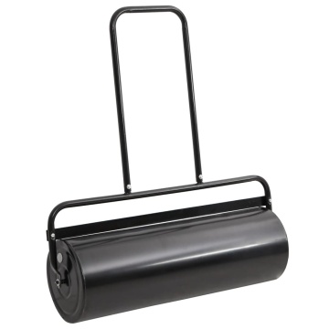 Tăvălug gazon de grădină cleme de aerisire negru 63 L fier/oțel - Img 3