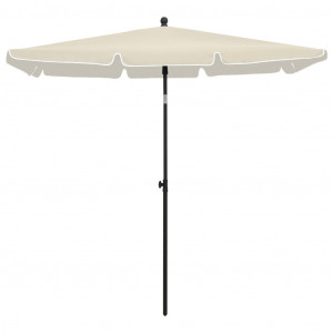 Umbrelă de grădină cu stâlp, nisipiu, 210x140 cm - Img 3