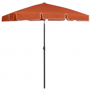 Umbrelă de plajă, cărămiziu, 180x120 cm - Img 1