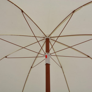 Umbrelă de soare cu stâlp din oțel, nisipiu, 180 cm - Img 2