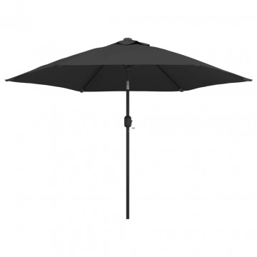 Umbrelă de soare de exterior, stâlp din metal, 300 cm, antracit - Img 2