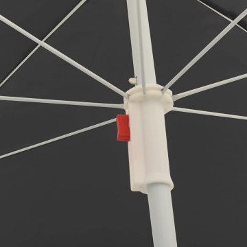 Umbrelă de soare de grădină, stâlp din oțel, antracit, 180 cm - Img 4