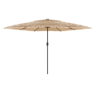 Umbrelă soare de grădină cu stâlp din oțel, maro 288x288x225 cm - Img 3