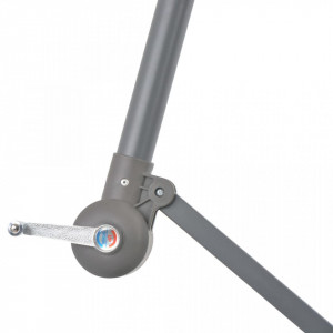 Umbrelă suspendată cu stâlp din aluminiu, albastru, 300 cm - Img 5