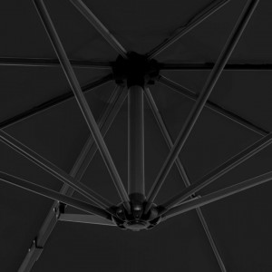 Umbrelă suspendată cu stâlp din aluminiu, antracit, 300 cm - Img 2