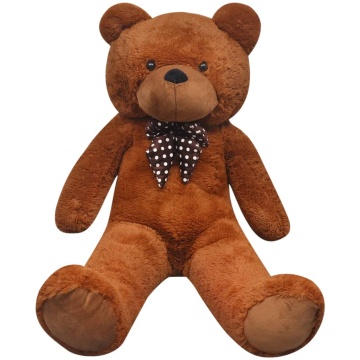 Ursuleț de pluș moale de jucărie XXL, maro, 85 cm - Img 2