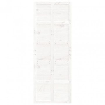 Ușă de hambar, alb, 80x1,8x214 cm, lemn masiv de pin - Img 7